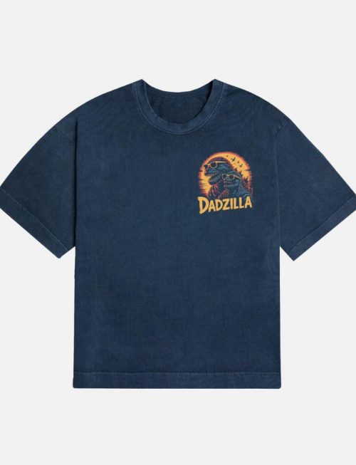Dadzilla Father of the Monsters Cartoon Design T-Shirt