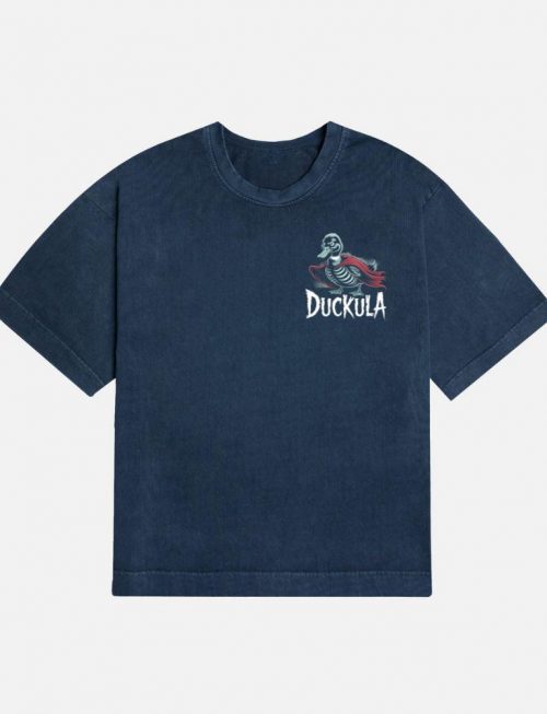 Duckula Skeleton Duck Horror Cartoon Graphic T-Shirt