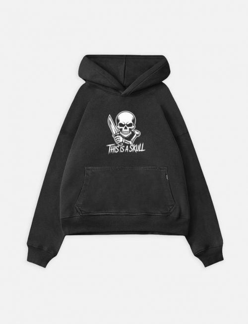 This Is a Skull Knife Skeleton Graphic Hoodie